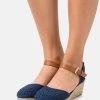Comprar 😍 Anna Field Sandalias De Cuña - Dark Blue, Mujer 😉