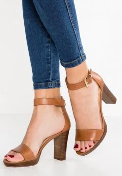 Para estrenar ✨ Anna Field LEATHER - Sandalias De Tacón - Cognac, Mujer 🎉