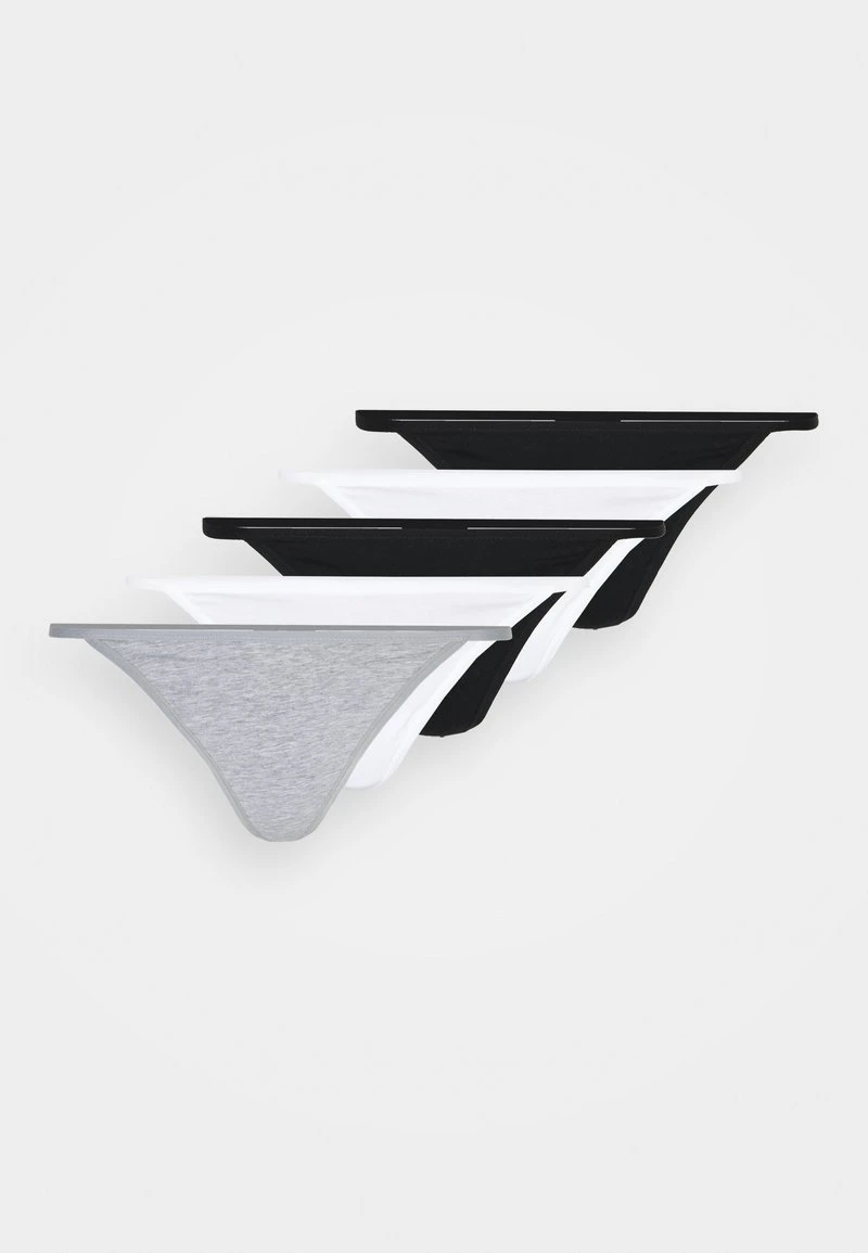 Lo mas barato 💯 Anna Field 5 PACK - Tanga - Grey/black, Mujer ✨ 3 Lo mas barato 💯 Anna Field 5 PACK - Tanga - Grey/black, Mujer ✨