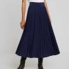 Para estrenar 🔥 Anna Field Plisse A-line Midi 🥰 Skirt - Falda Acampanada - Maritime Blue, Mujer ✨ -Fashionize Ventas 9c4060d1a0304200b78aca3a1eb3f70e