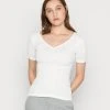 Nuevo 🎁 Anna Field Camiseta Básica - White, Mujer ⭐ -Fashionize Ventas 9e4d8842877d44a48db4a56558b8ecc7