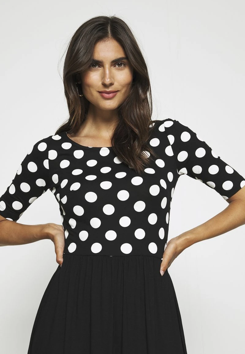 Venta al por mayor ✔️ Anna Field BOAT NECK PRINT 😍 DRESS WITH SOLID 💯 SKIRT - Vestido Ligero - Black/white, Mujer ❤️ 6 Venta al por mayor ✔️ Anna Field BOAT NECK PRINT 😍 DRESS WITH SOLID 💯 SKIRT - Vestido Ligero - Black/white, Mujer ❤️ - Imagen 4