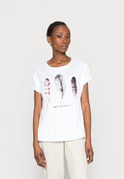 Venta al por mayor 😀 Anna Field FRANCESCA FREE LIKE A BIRD FEATHER TEE - Camiseta Estampada - White, Mujer ❤️