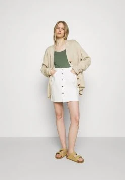 Comprar 😉 Anna Field 3 PACK - Camiseta Básica - White/mottled Light Grey/light Green, Mujer 👍