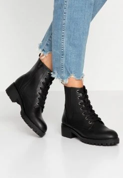 Presupuesto 🥰 Anna Field COMFORT - Botines Con Cordones - Black, Mujer ⌛
