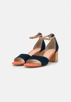 Nuevo 🎁 Anna Field LEATHER - Sandalias - Dark Blue, Mujer ❤️ -Fashionize Ventas a79c6afc562b4a5991904813f3f43b29