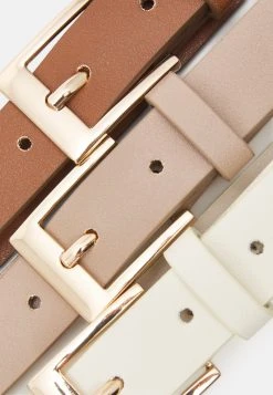mejor venta ⌛ Anna Field 3 PACK - Cinturón - Cognac/off-white, Mujer ⌛ -Fashionize Ventas aa67a63a6db748f3b7a090d2a0a33add