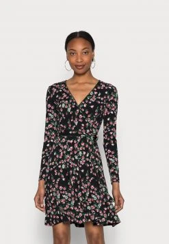 Toma de corriente 🥰 Anna Field LONG SLEEVES FLARED DRESS - Vestido Ligero - Multi-coloured, Mujer 🥰