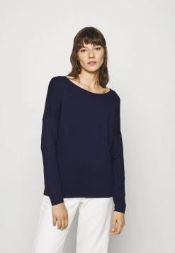 Toma de corriente 😉 Anna Field RELAXED BOAT NECK - Jersey De Punto - Dark Blue, Mujer 👏