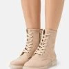 Promoción 😀 Anna Field Botines Con Cordones - Beige, Mujer ⭐ -Fashionize Ventas ae255e03f3794ed4babfaef748aab41a