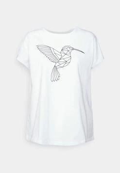 Gran venta 🎉 Anna Field FRANCESCA GEOMETRIC BRID TEE - Camiseta Estampada - White, Mujer 🛒