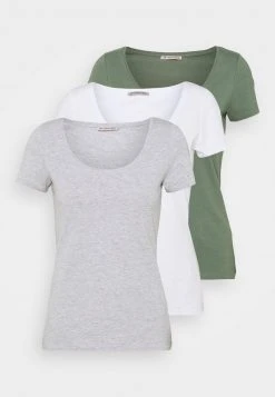Comprar 😉 Anna Field 3 PACK - Camiseta Básica - White/mottled Light Grey/light Green, Mujer 👍 -Fashionize Ventas b8cbca3d6ca846908581ba95a1a19db1