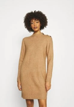 Descuento 😍 Anna Field Vestido De Punto - Mottled Dark Brown, Mujer 🌟
