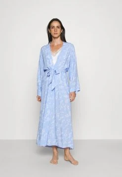 ofertas ✨ Anna Field LISHA LONG PRINTED ROBE - Albornoz - Blue Denim, Mujer ⌛