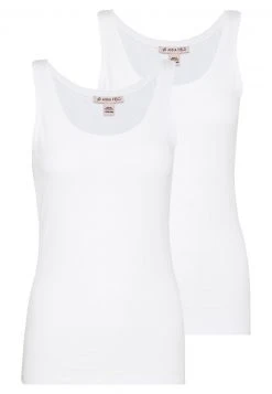Presupuesto 🌟 Anna Field 2 PACK - Top - White, Mujer 🧨