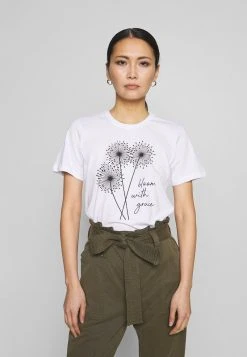 Mejor trato ⭐ Anna Field Camiseta Estampada - White, Mujer ⭐