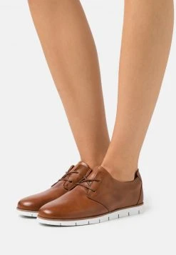 Mejor precio 👍 Anna Field LEATHER - Zapatos Con Cordones - Cognac, Mujer 🤩