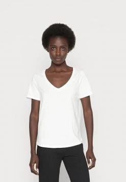 Toma de corriente 🔔 Anna Field Camiseta Básica - White, Mujer ⌛