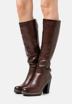 Lo mas barato 👍 Anna Field Botas De Tacón - Dark Brown, Mujer ❤️