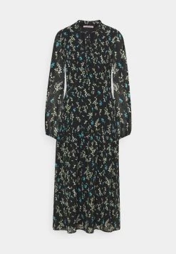Barato 👍 Anna Field VOLANT MAXI ❤️ DRESS PRINTED - Vestido Informal - Black/blue, Mujer ❤️