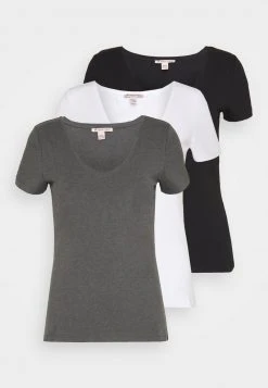 Gran venta 😍 Anna Field 3 PACK - Camiseta Básica - Black, White, Mujer 🤩