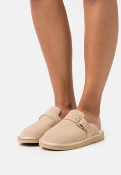 ofertas 🎁 Anna Field LEATHER - Pantuflas - Beige, Mujer 🛒