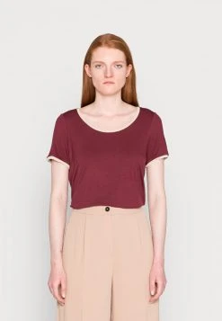 Promoción ⭐ Anna Field Camiseta Básica - Dark Red, Mujer ⌛