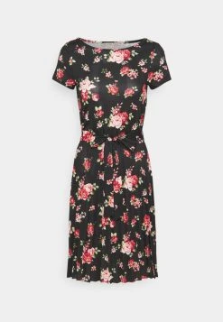 Presupuesto 🧨 Anna Field Vestido Ligero - Black/red, Mujer 🌟