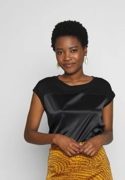 Mejor precio 😍 Anna Field Camiseta Básica - Black, Mujer 🔔