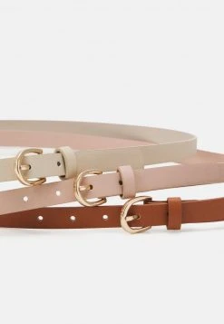 Promoción 😍 Anna Field 3 PACK - Cinturón - Cognac/beige /pink, Mujer ✨ -Fashionize Ventas e2ae15511504463ba0f3760b7b33d626