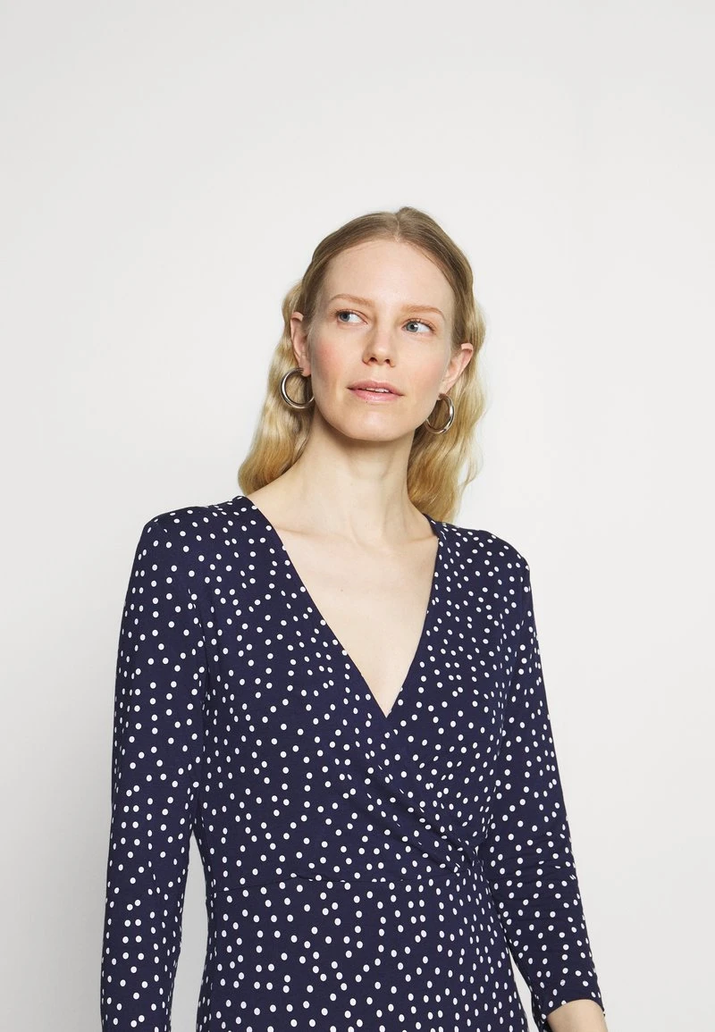 Descuento 🛒 Anna Field Quarter Sleeves Wrap Mini Dress - Vestido Ligero - Dark Blue/white, Mujer ⭐ 6 Descuento 🛒 Anna Field Quarter Sleeves Wrap Mini Dress - Vestido Ligero - Dark Blue/white, Mujer ⭐ - Imagen 4