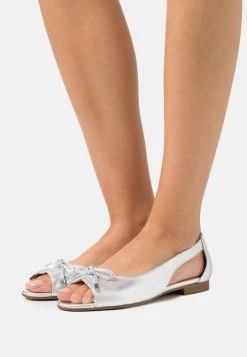 Venta express ✔️ Anna Field LEATHER - Bailarinas Peeptoe - Silver, Mujer 🎁