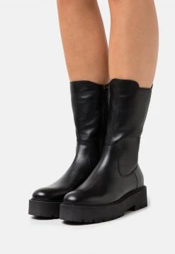 Barato 👍 Anna Field LEATHER - Botas Para La Nieve - Black, Mujer ✔️